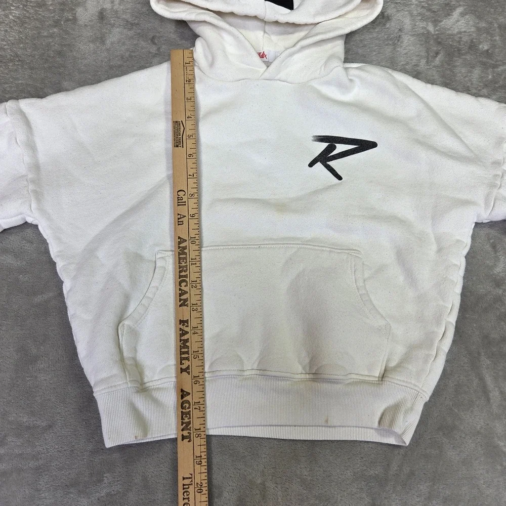 Radix Dance Tour 23-24 Hoodie Kids XS Off-White Cotton Pullover Sweatshirt USA
